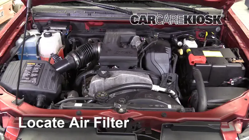 2011 Chevrolet Colorado LT 3.7L 5 Cyl. Crew Cab Pickup Filtro de aire (motor) Cambio